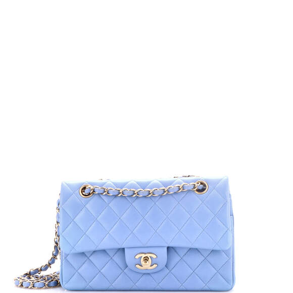 Chanel Handbags - Chanel Small Classic Double Flap Bag Quilted Lambskin